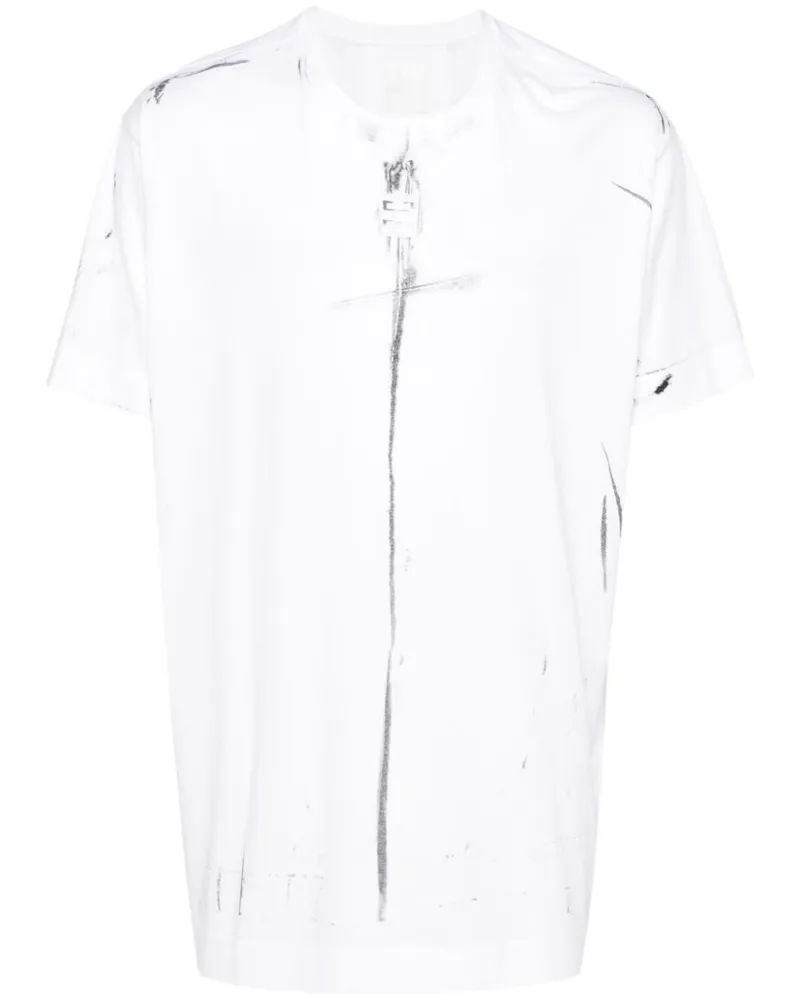Givenchy T-Shirt mit Logo-Print - Weiß Weiß