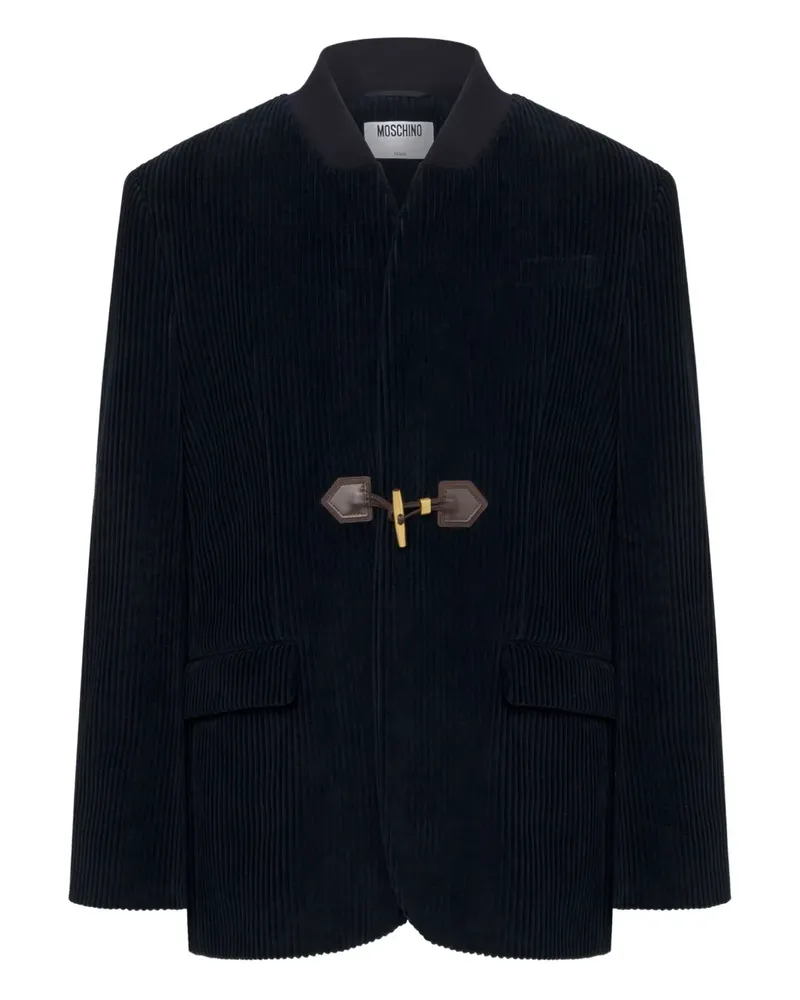 Moschino Blazer aus Cord mit Knebelverschluss - Blau Blau