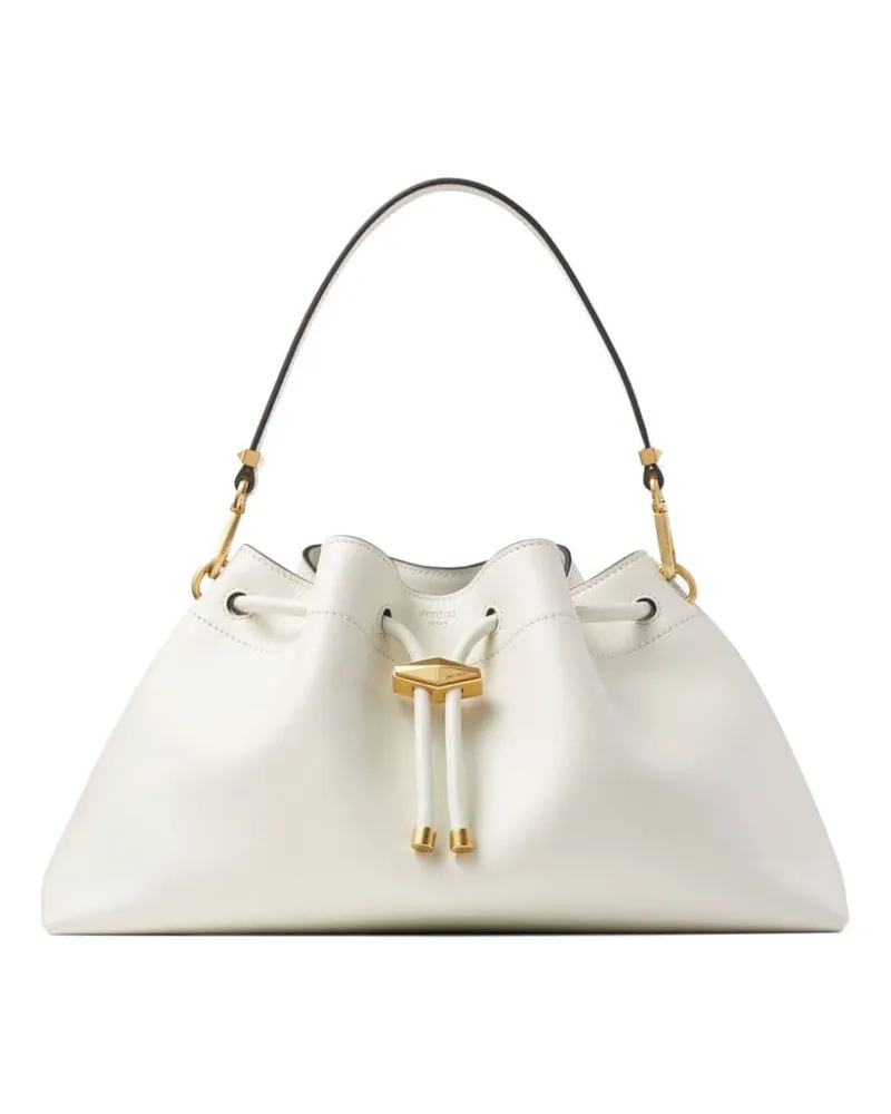 Jimmy Choo Cinch M Beuteltasche - Weiß Weiß