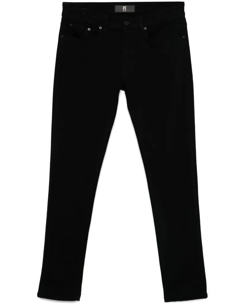 PT TORINO Jeans mit Logo-Patch - Schwarz Schwarz