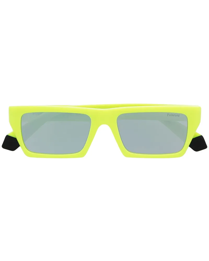 MSGM Sonnenbrille mit eckigem Gestell - Gelb Gelb