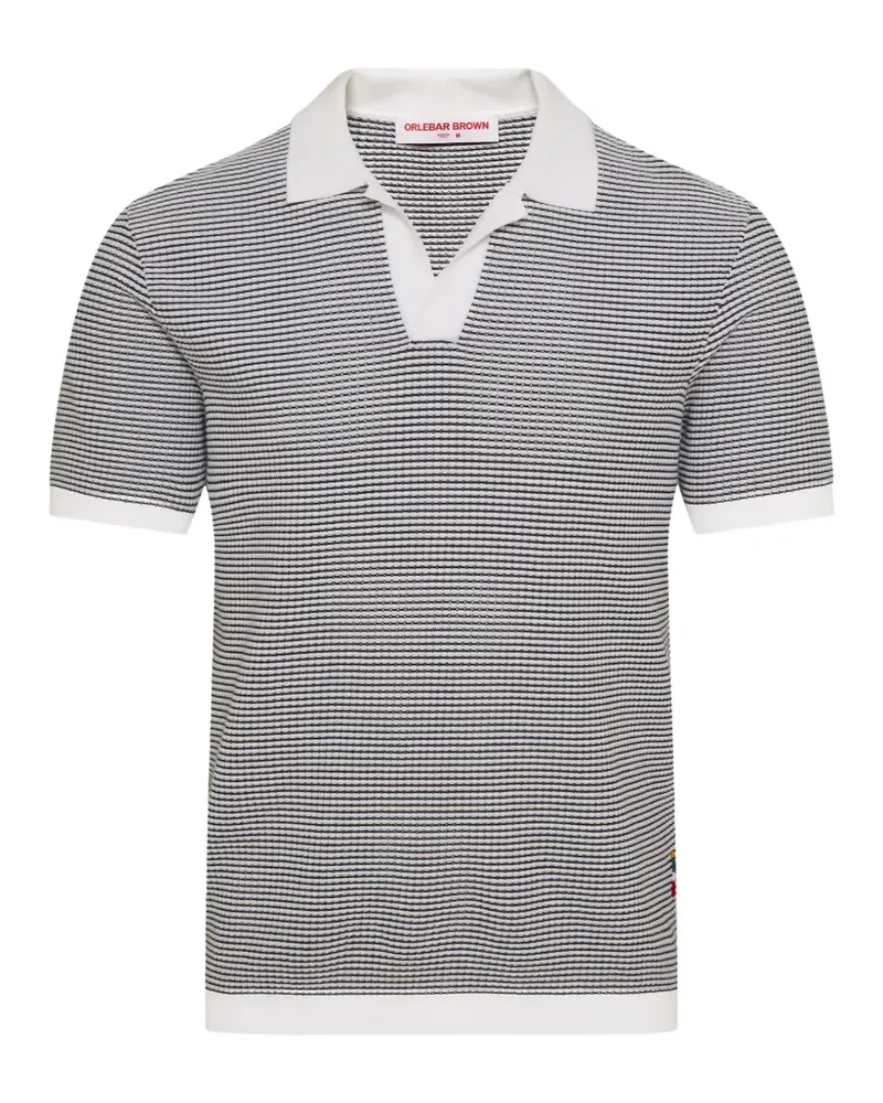 Orlebar Brown Roddy striped polo shirt - Weiß Weiß