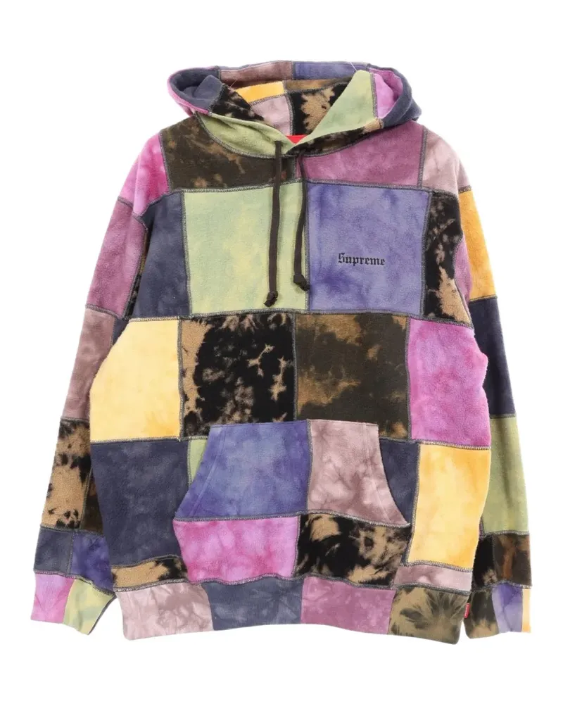 Supreme Being 2010s Batik-Hoodie im Patchwork-Look - Violett Violett