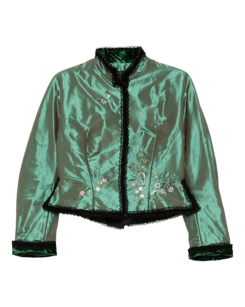 SHIATZY CHEN Scape-of-Curve Cropped-Jacke - Grün Grün