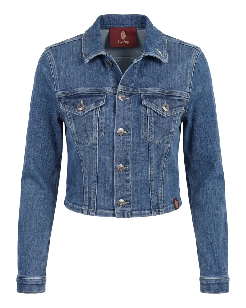 Dondup cropped stretch denim jacket - Blau Blau