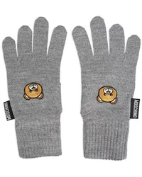 Moschino Handschuhe mit Teddy Grau