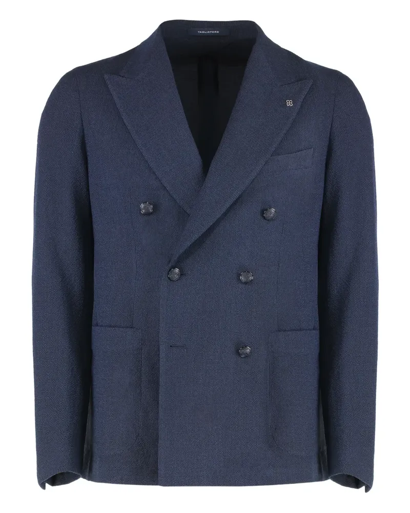 Tagliatore Doppelreihiges Sakko - Blau Blau