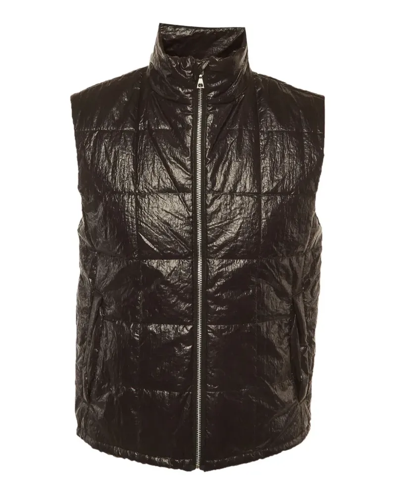 John Elliott + Co quilted zip-up gilet - Schwarz Schwarz