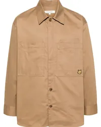 Kitsuné Hemdjacke aus Gabardine mit Fuchs Nude