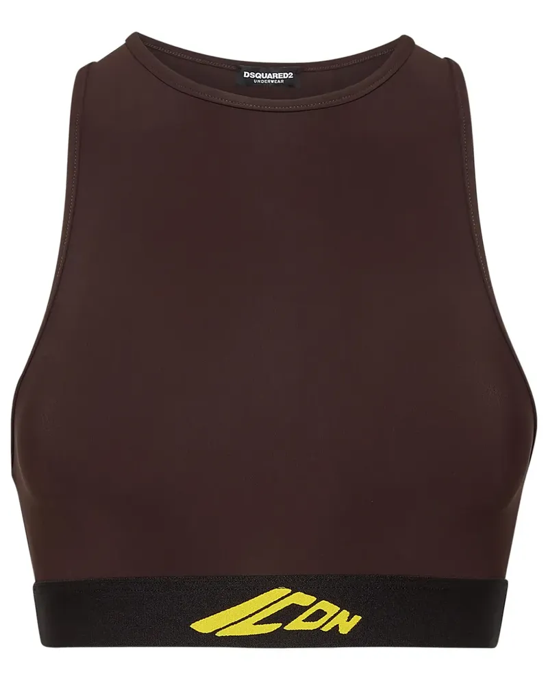 Dsquared2 Icon Sportoberteil - Braun Braun