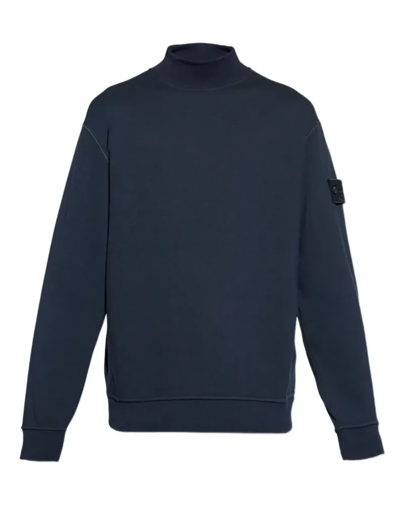 Stone Island mock-neck sweatshirt - Blau Blau