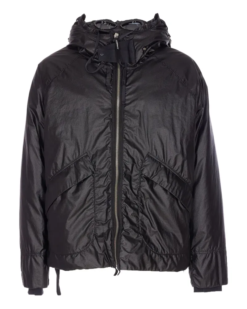 C.P. Company Kapuzenjacke mit Linsen-Detail - Schwarz Schwarz