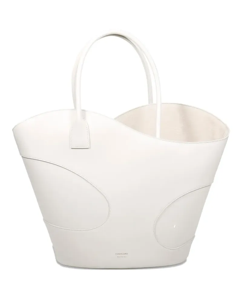 Ferragamo Handtasche aus Leder - Weiß Weiß