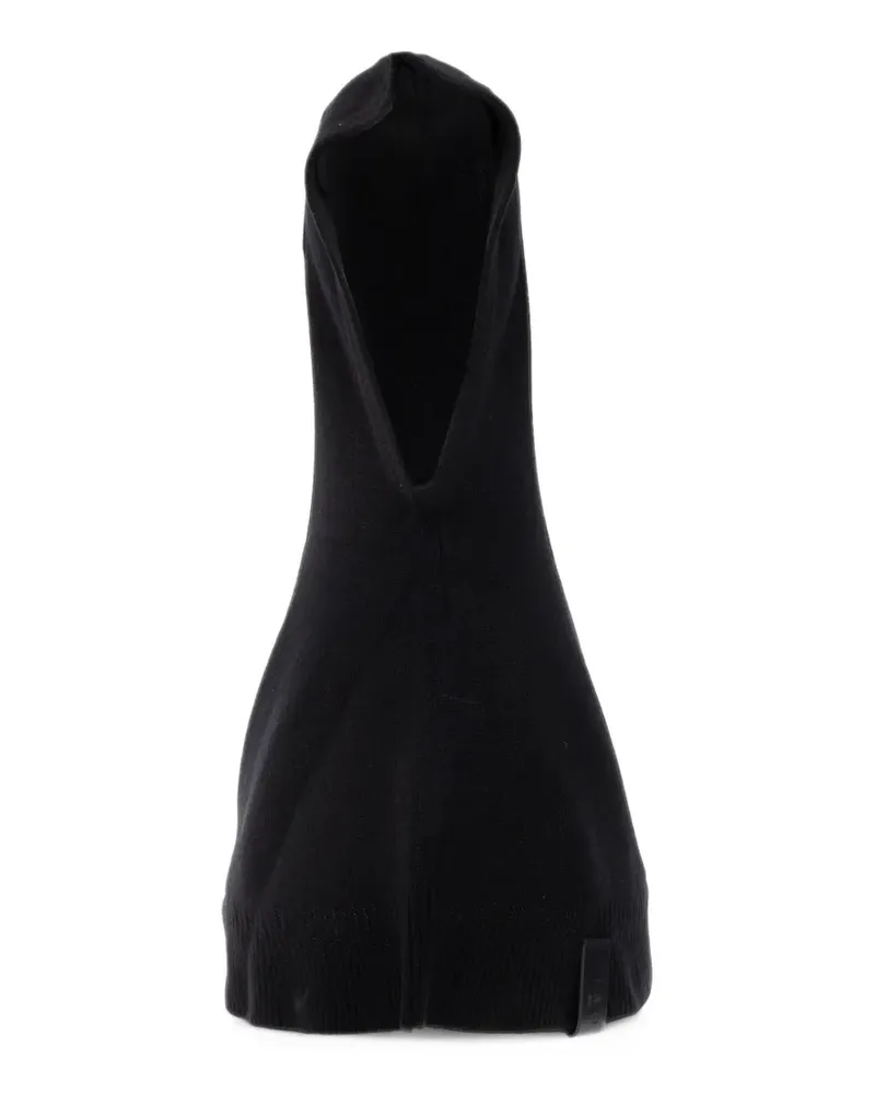 IRO ribbed-knit hooded cape scarf - Schwarz Schwarz