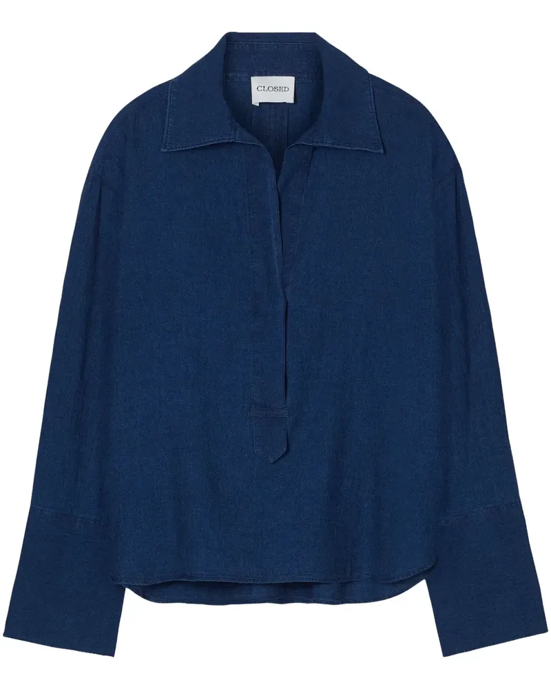 Closed Tunika aus Leinen-Baumwolle - Blau Blau