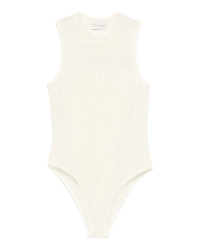 forte_forte scalloped-trim top - Nude Nude