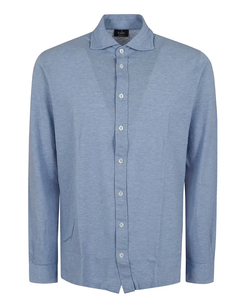 BARBA Klassisches Hemd - Blau Blau