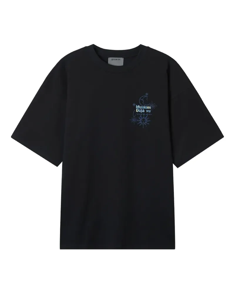 Musium Div. T-Shirt mit grafischem Print - Schwarz Schwarz