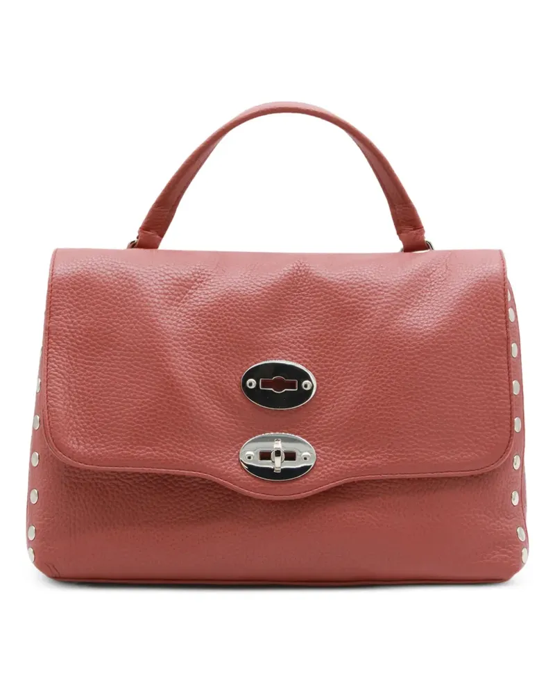 Zanellato Postina Schultertasche mit Nieten - Rot Rot