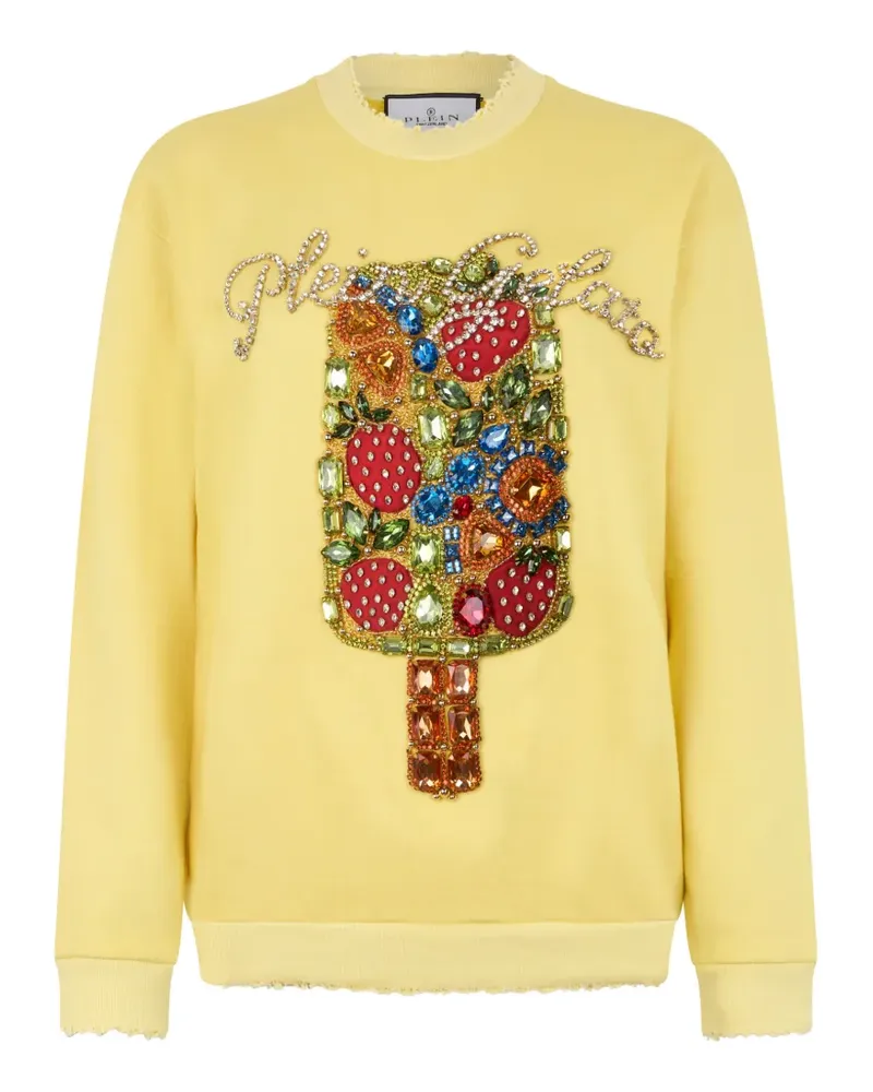 Philipp Plein Verziertes Sweatshirt - Gelb Gelb