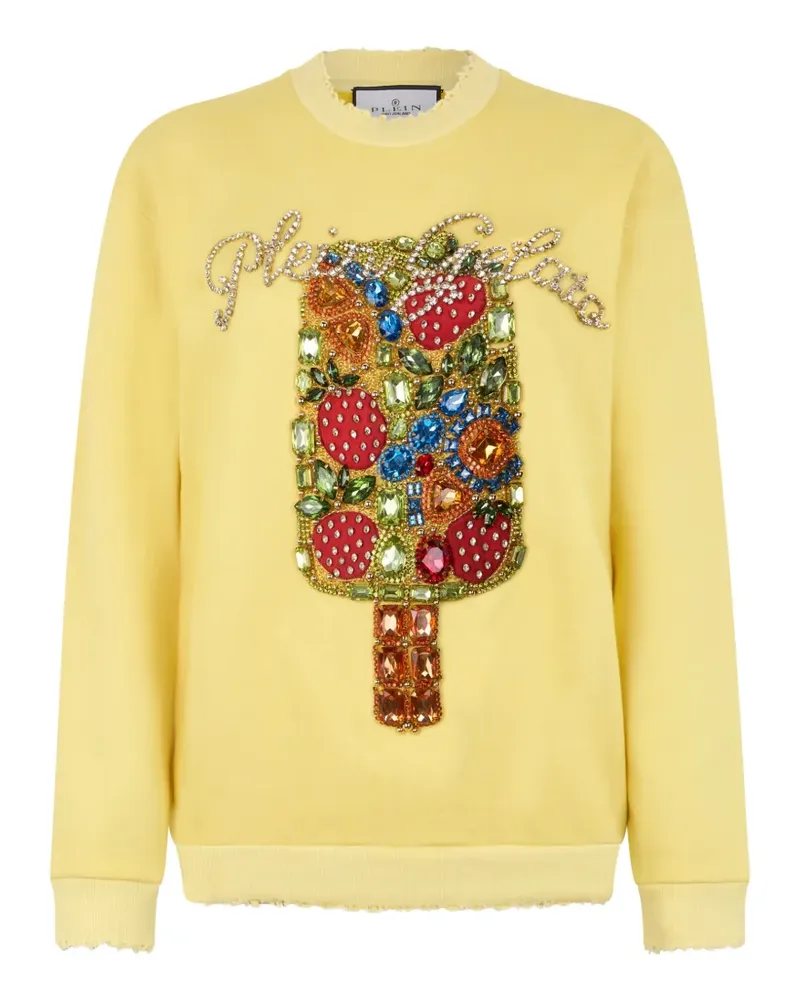Philipp Plein Verziertes Sweatshirt - Gelb Gelb