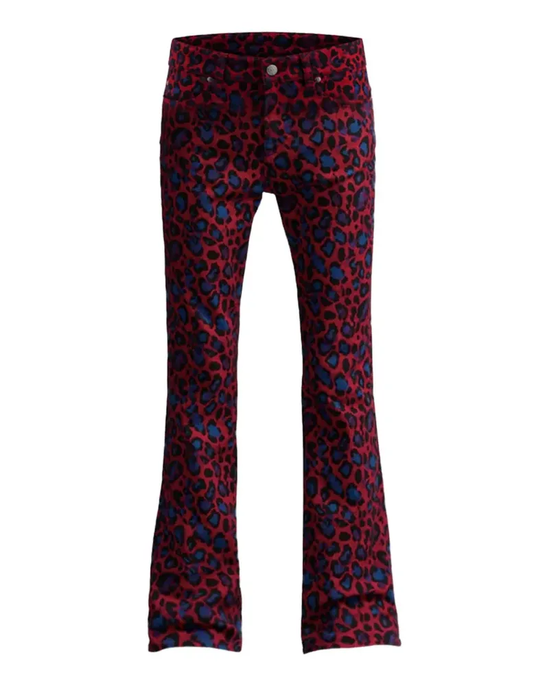 R13 leopard-print jeans - Rot Rot