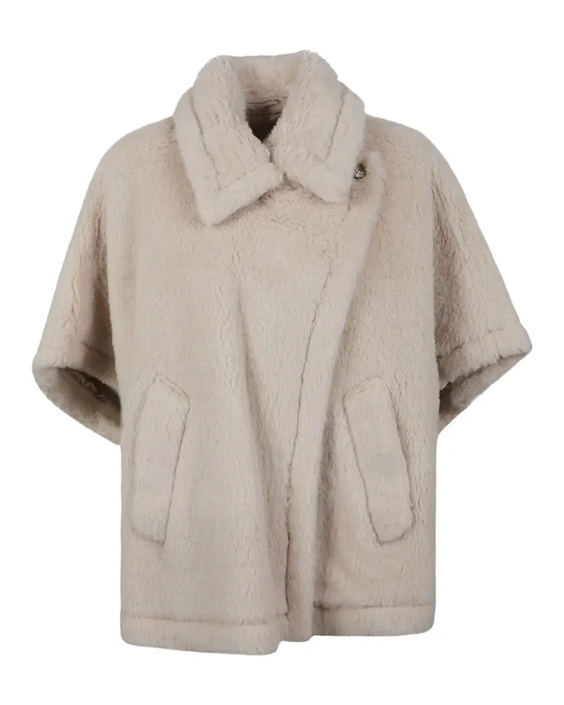 Max Mara Teddy Cape-Jacke - Nude Nude