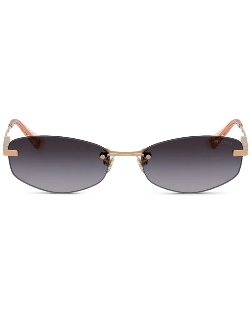 Jimmy Choo Sonnenbrille mit ovalem Gestell - Rosa Rosa