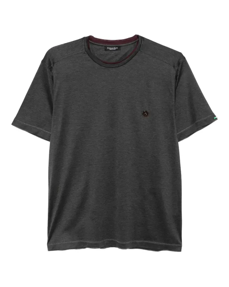 Stefano Ricci logo-plaque T-shirt - Grau Grau