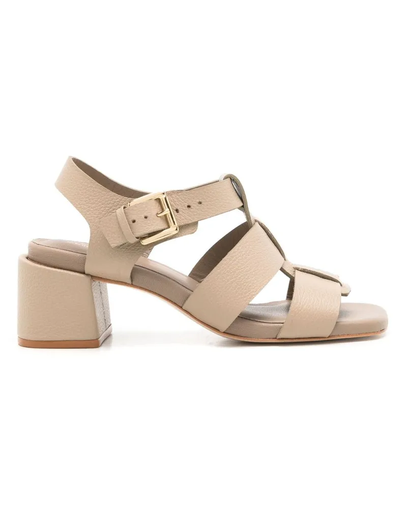 Sarah Chofakian Sandalen mit T-Riemen 45mm - Nude Nude