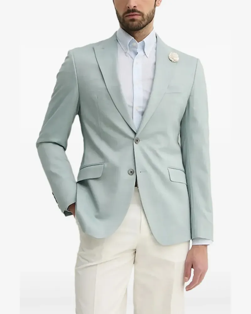 JOOP! Sakko mit Blumenrevers - Blau Blau