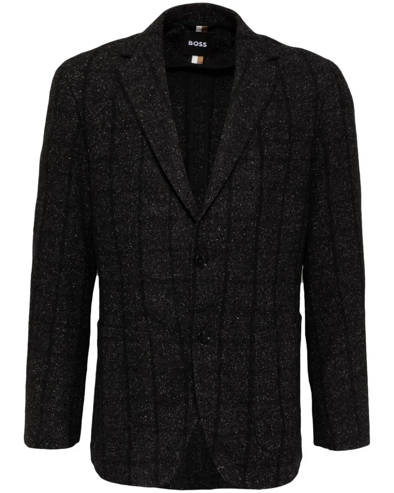 HUGO BOSS Gestreiftes Sakko - Schwarz Schwarz