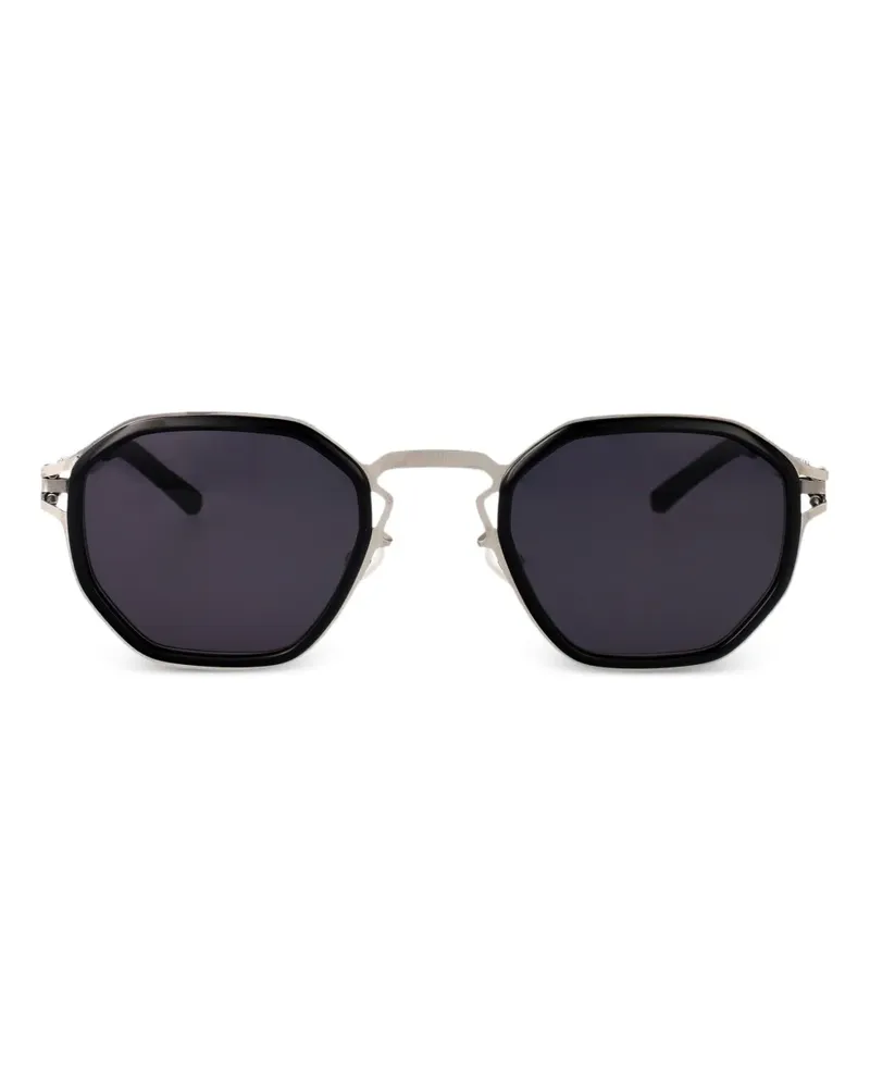 Mykita Gia Sonnenbrille mit geometrischem Gestell - Schwarz Schwarz