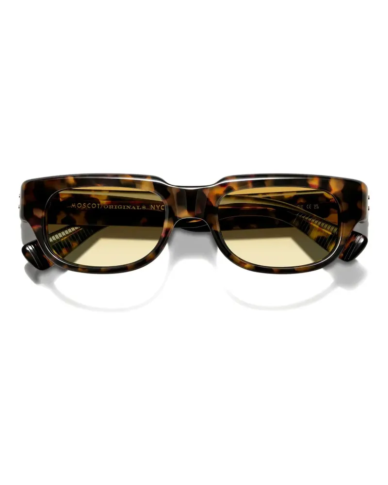 MOSCOT Shtup rectangle-frame sunglasses - Braun Braun