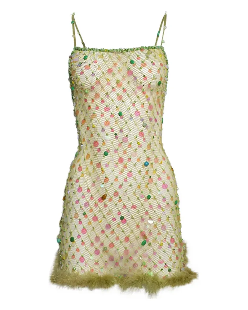 Roberta Einer Minikleid mit Pailletten - Grün Grün