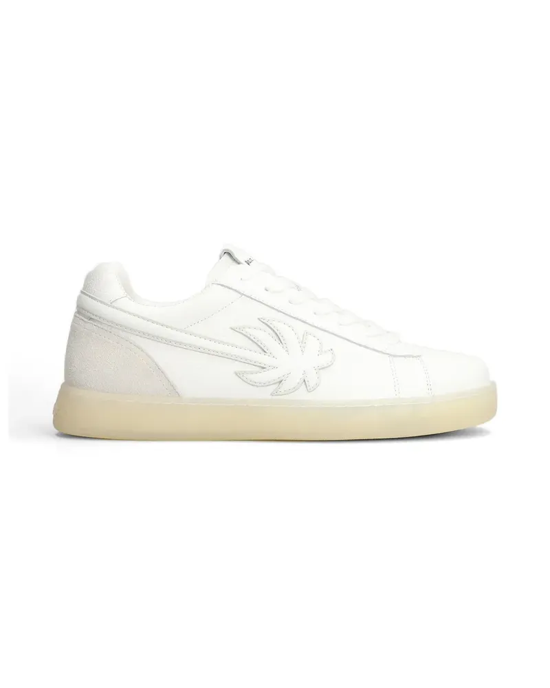 Palm Angels Palm Tennis Lea tree-patch sneakers - Weiß Weiß