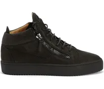 Kriss' Sneakers mit Schlangenleder-Optik - Schwarz