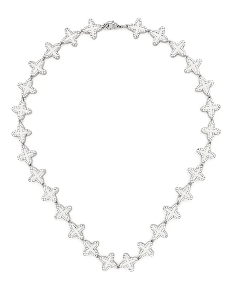 DARKAI Halskette mit Kleeblatt - Silber Silber