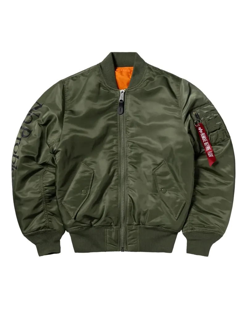 Aries x No Problemo No War MA-1 Bomberjacke - Grün Grün