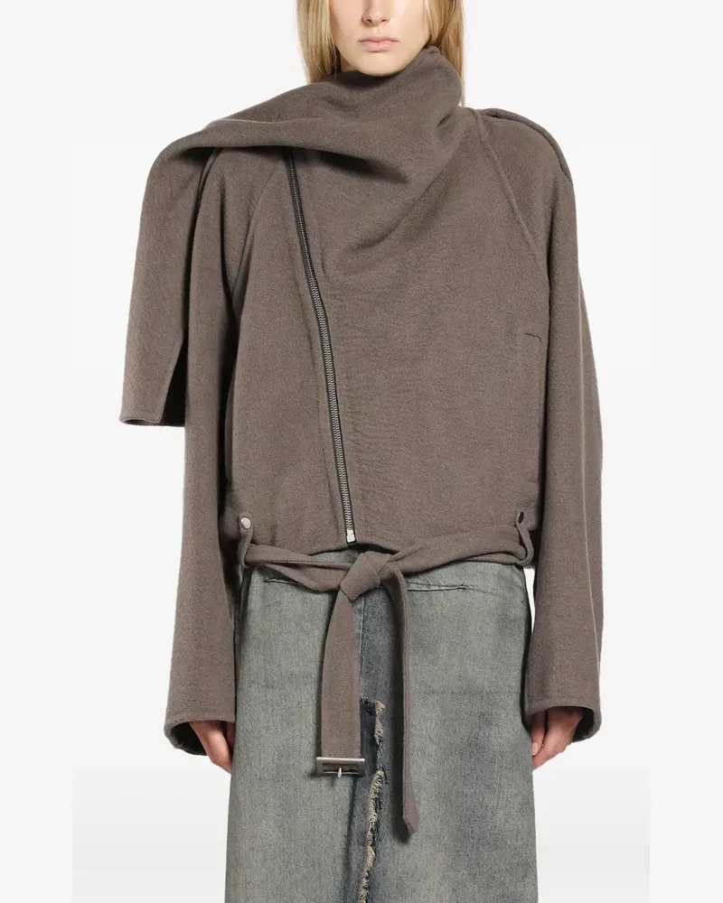 Rick Owens scarf-detail jacket - Braun Braun
