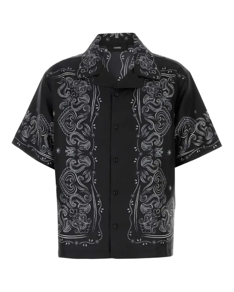 Amiri Hemd aus Seide mit Paisley-Print - Schwarz Schwarz