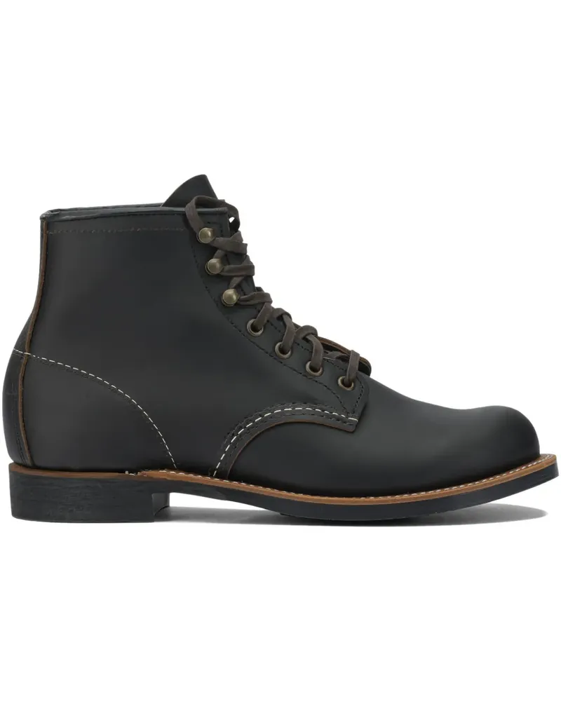Red Wing Shoes Blacksmith Schnürstiefel mit Ziernaht - Schwarz Schwarz