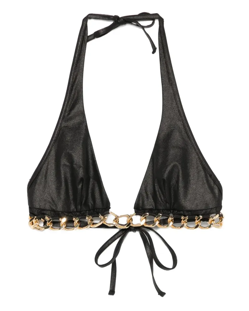 Agent Provocateur chain-embellished bikini top - Schwarz Schwarz