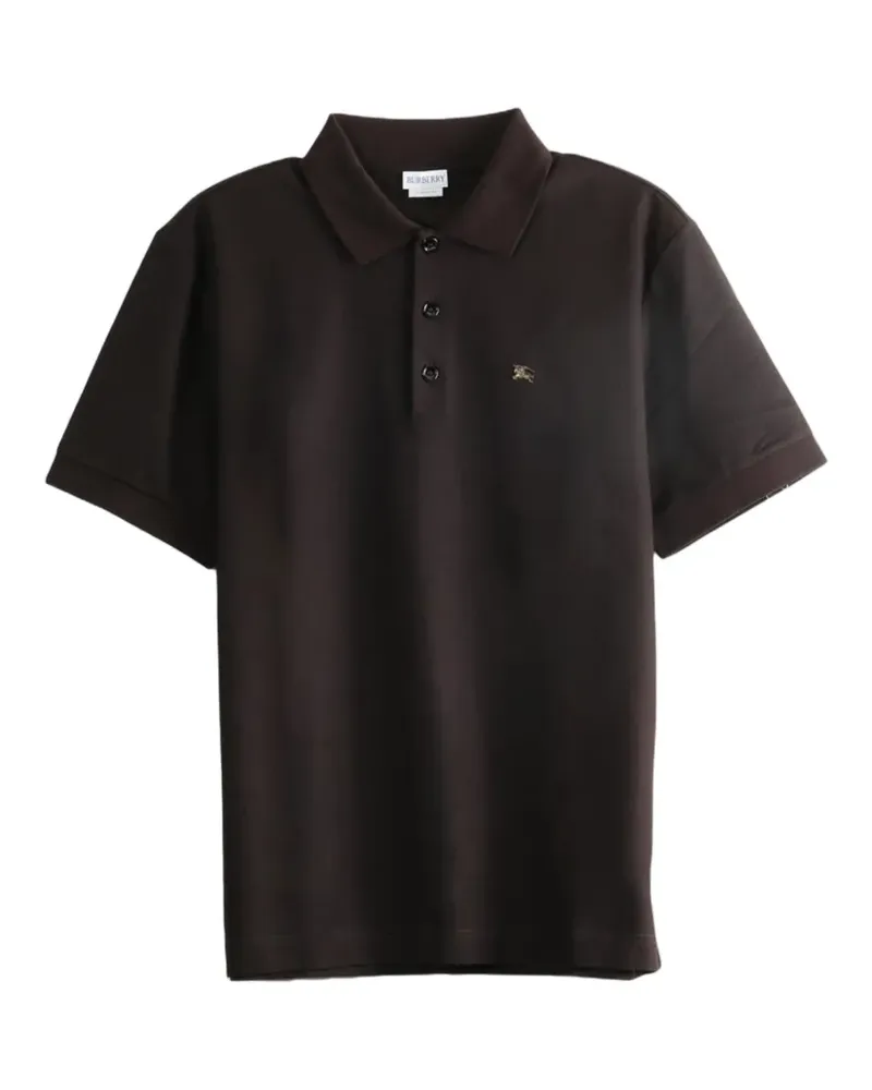 Burberry logo-embroidered polo shirt - Braun Braun