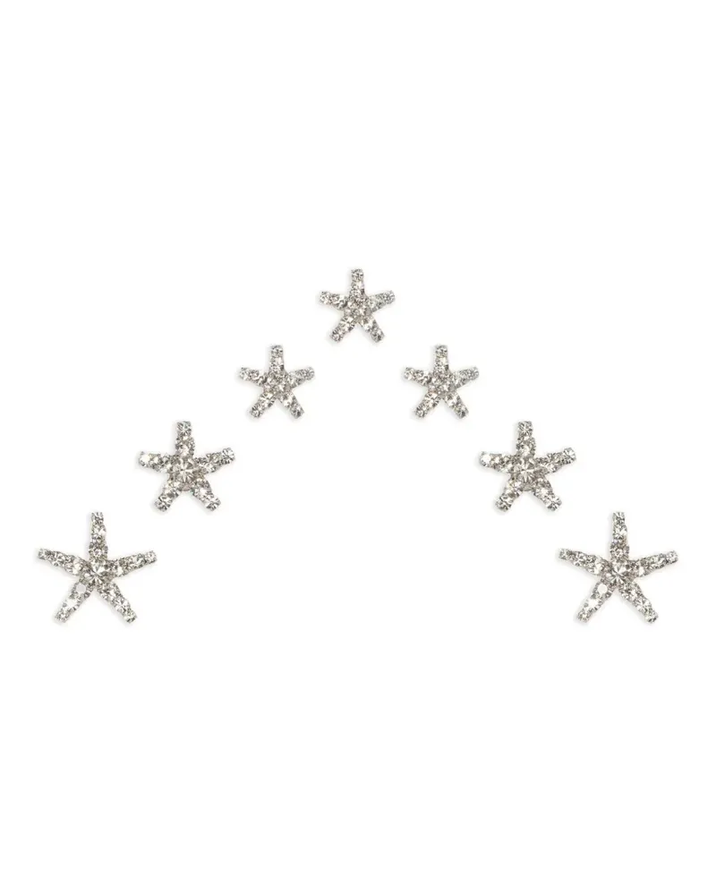 Jennifer Behr Haarmagnete mit Sternmotiv - Silber Silber