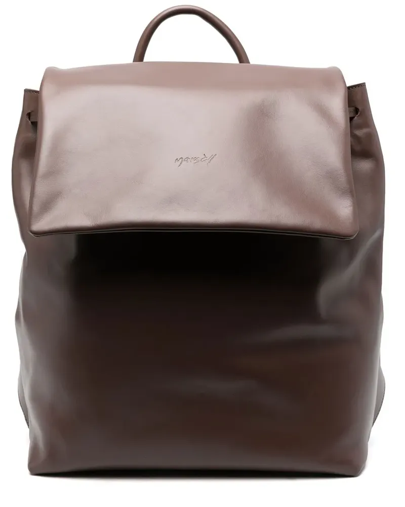 Marsèll Rucksack mit Logo-Prägung - Braun Braun