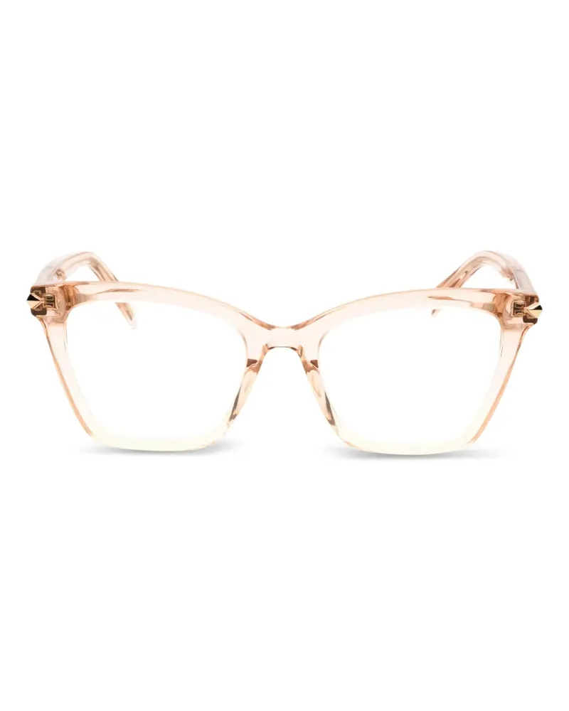 Police Brille mit Cat-Eye-Gestell - Nude Nude