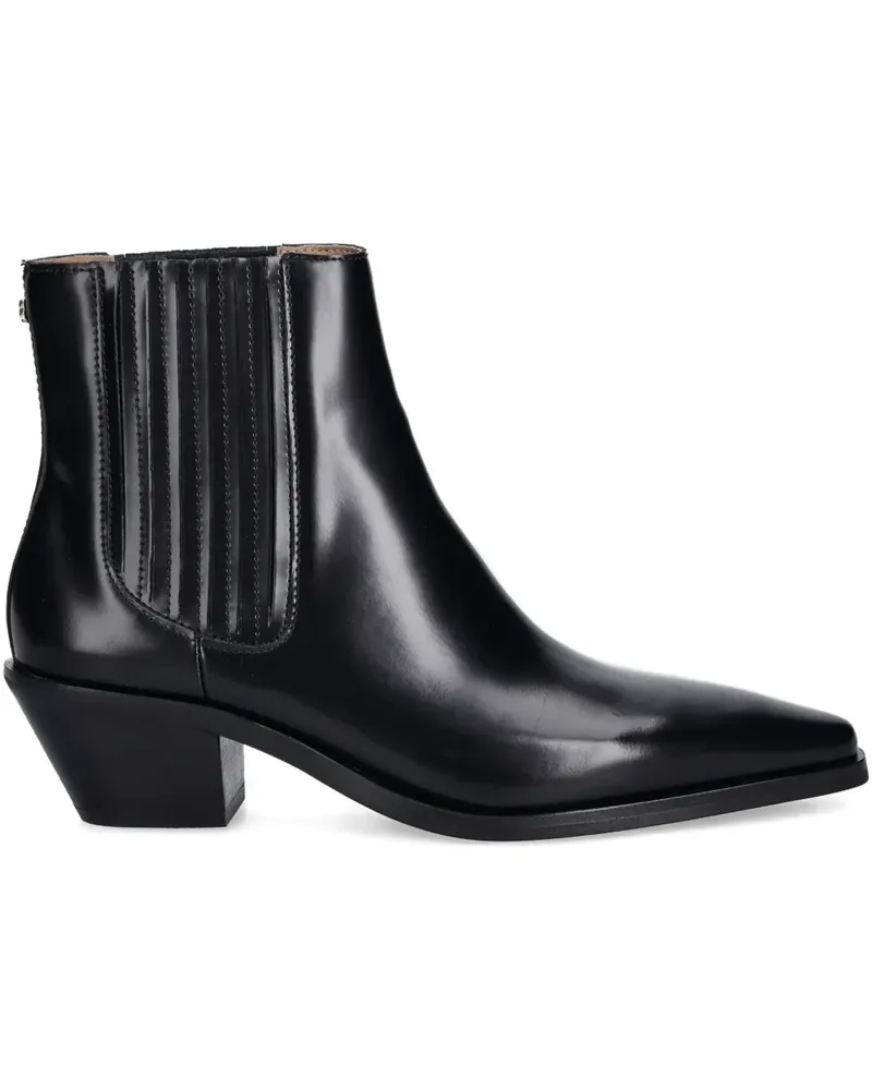 HUGO BOSS Stiefel mit spitzer Kappe - Schwarz Schwarz