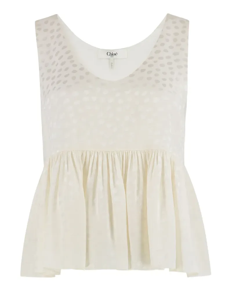 Chloé polka-dot blouse - Nude Nude