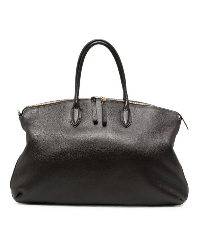 Borsalino grained-texture duffle bag - Braun Braun